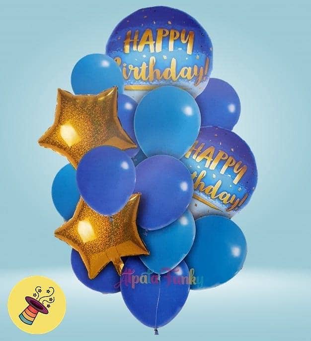 Набор шаров  Happy birthday 16х 1