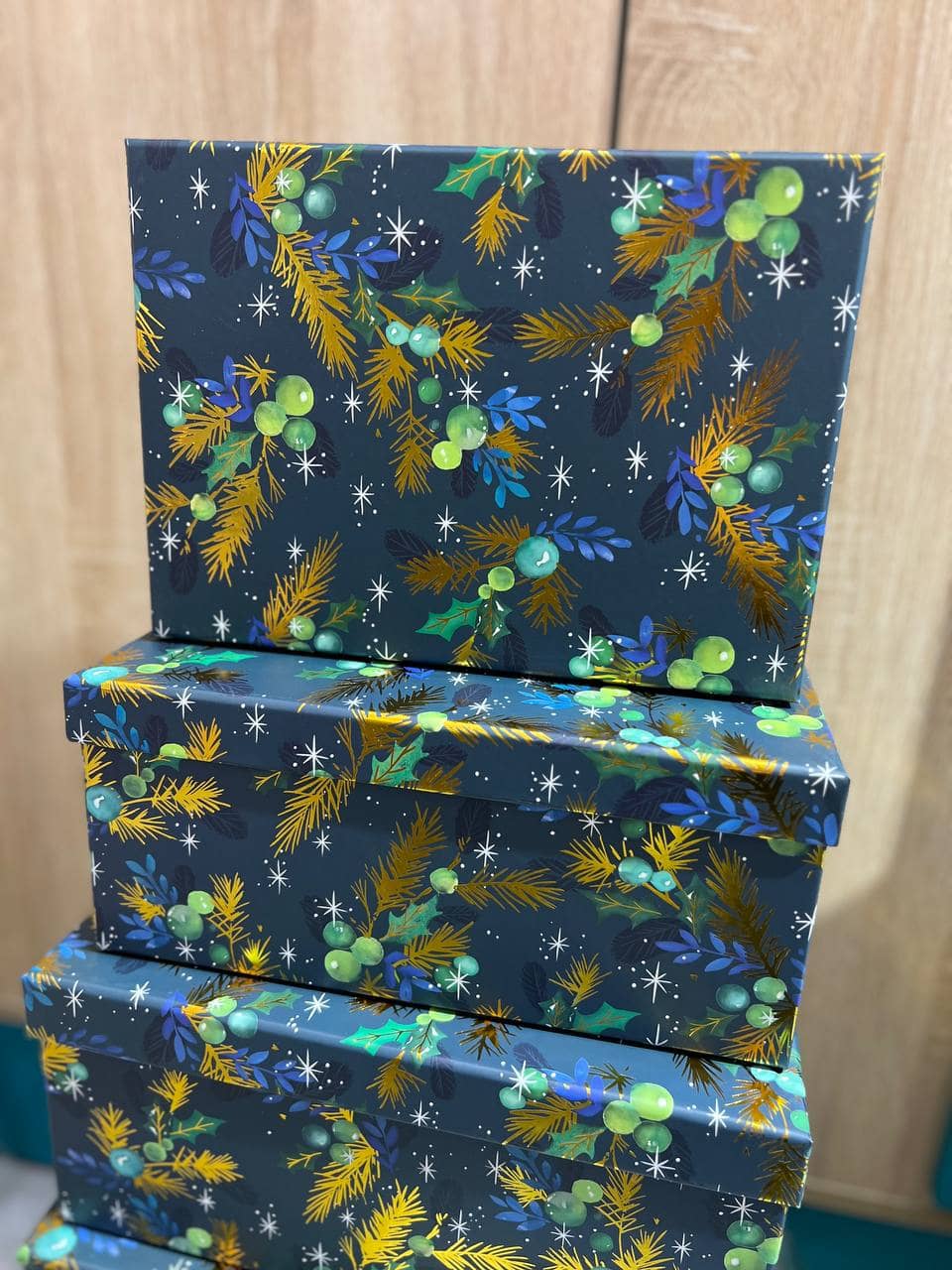 Новогодняя подарочная коробка / #1 / 19x13x7.5 см 41