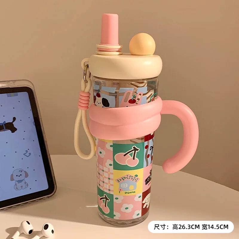 Бутылка-поильник Fashion Cup / Жёлтый 3