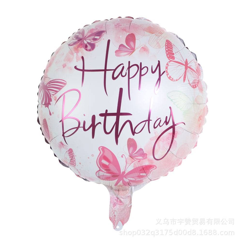 Шар фольгированный Happy birthday 18" 1