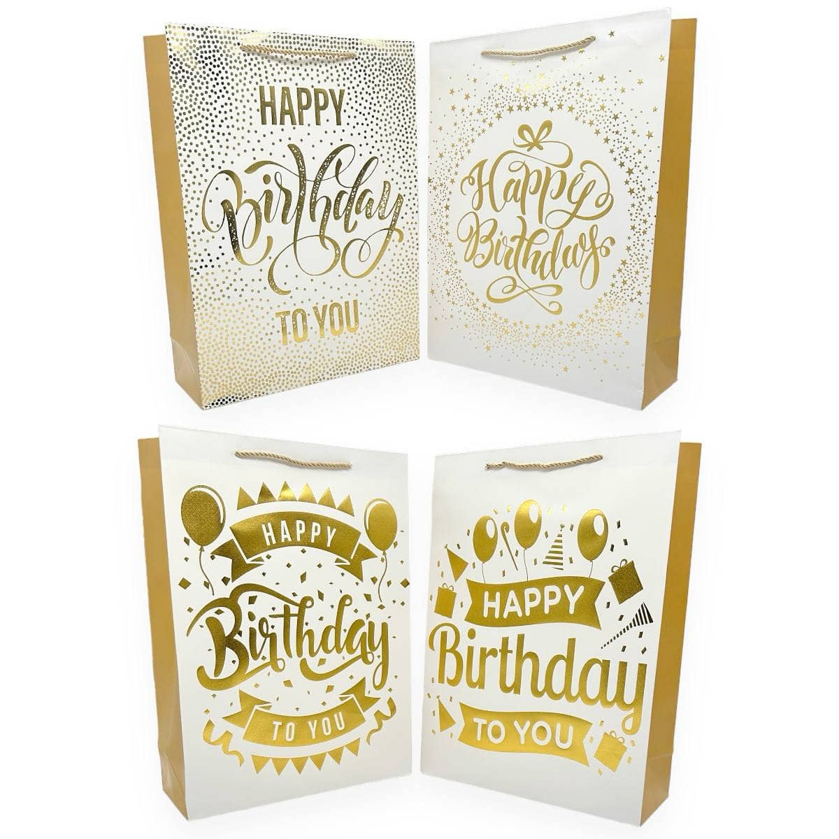 Пакет подарочный Happy birthday 41x30x12 1